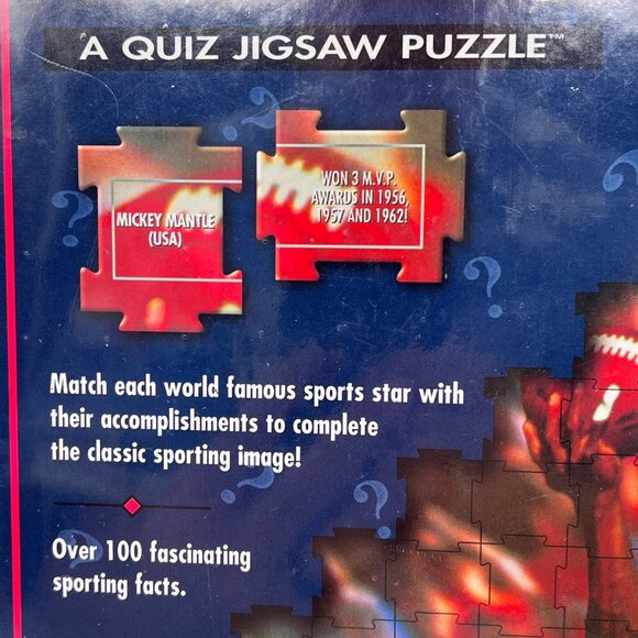 Which Sports Star Did That? Quiz Jigsaw Puzzle 232 Pieces Sports Trivia Fun Game - Picture 3 of 14
